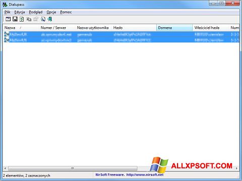 Captura de pantalla Dialupass para Windows XP