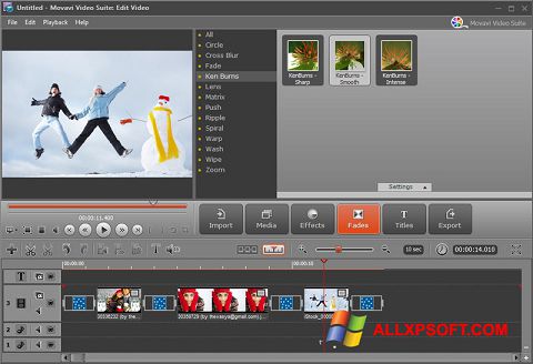 Captura de pantalla Movavi Video Suite para Windows XP