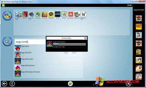 Captura de pantalla BlueStacks para Windows XP
