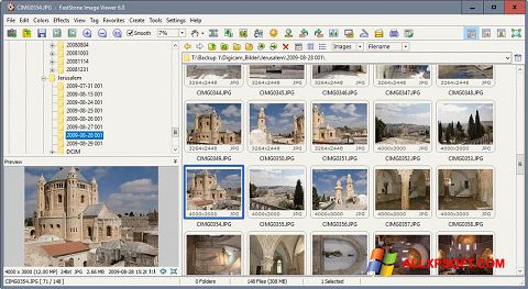 Captura de pantalla FastStone Image Viewer para Windows XP