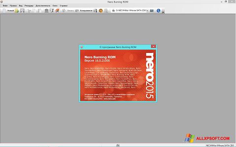 Captura de pantalla Nero para Windows XP
