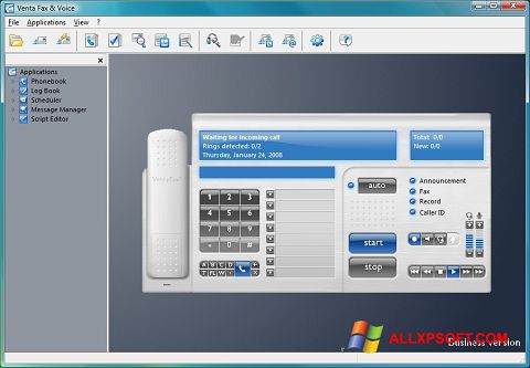 Captura de pantalla VentaFax para Windows XP