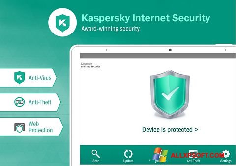 Captura de pantalla Kaspersky Internet Security para Windows XP