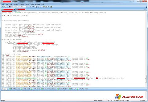 Captura de pantalla SecureCRT para Windows XP