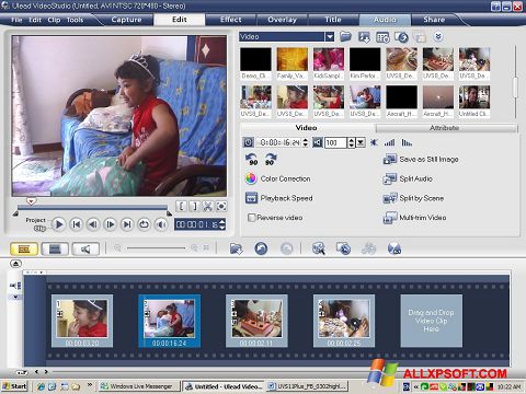 Captura de pantalla Ulead VideoStudio para Windows XP