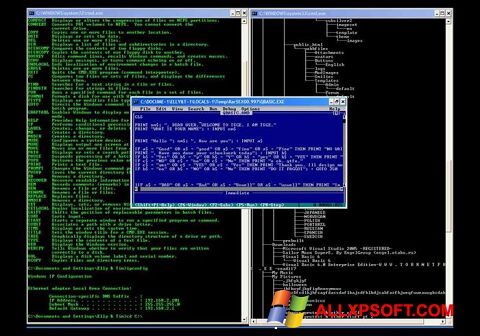 Captura de pantalla QBasic para Windows XP