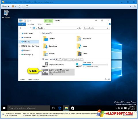 Captura de pantalla Virtual CD para Windows XP