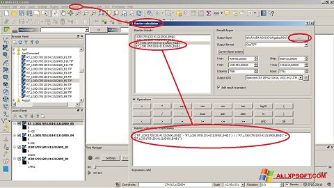 Captura de pantalla QGIS para Windows XP